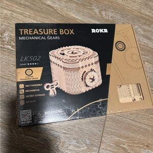 ROKR Treasure Box LK502 Mechanical Gears 3D Wooden Puzzle - Sealed